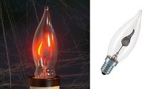 LAMPADINA EFFETTO FUOCO E14
