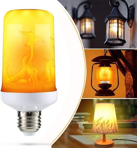 Lampadina effetto fiamma - effetto, e27