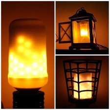 Lampada E27 effetto fuoco